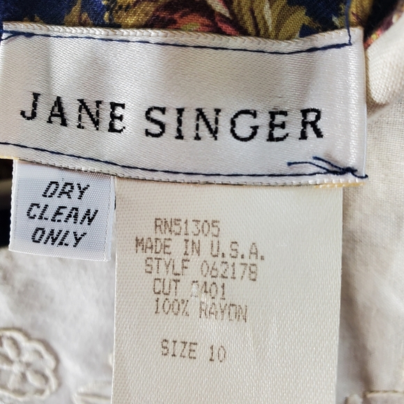 Navy Blue Tea Party Garden Embroidered Midi Dress - Picture 9 of 11